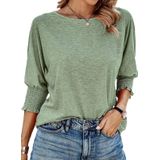 Camisetas Femininas Dokotoo, Manga Comprida, Verde, Verão
