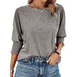 Camisetas Femininas De Manga Curta Cinza Tops Dokotoo Summer