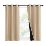 Cortina Nicetown Bedroom Full Blackout 37x50cm Biscotti Beige