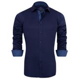 Camisa Social Masculina J.ver, Casual, De Manga Comprida, Sem Rugas
