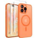 Capa De Telefone Capraro Magnetic Para Iphone 14 Pro Max Orange