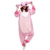 Macacão Pijama Wishliker Animal Halloween Cosplay Rosa S