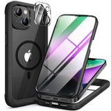 Capa De Telefone Miracase Para Iphone 14, 6,1", Amortecedor De Corpo Inteiro, Preta