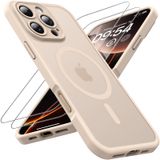 Capa De Telefone Tocol 3 Em 1 Magnética Para Iphone 16 Pro 6,3" Dourada