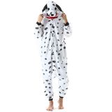 Pijama De Natal Com Macacão Darkcom Dalmatian Polar Fleece Adulto