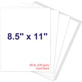 Papel Cartolina Joyberg 200p Branco 8,5x11 230 G/m2 85 Lb