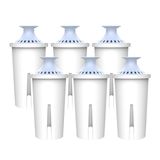 Filtro De Água Aqua Crest Alcalino Para Jarros Brita, Pacote Com 6