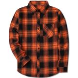 Camisa Masculina Sangtree De Flanela Xadrez Com Botões E Manga Comprida