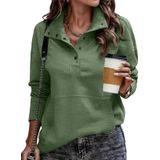 Moletom Feminino Shewin, Moda Outono 2024, De Tamanho Grande, Verde Oliva