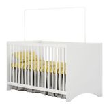 Berço Gutti Com Suporte Regulagem De Altura E Colchão 130x60 Branco