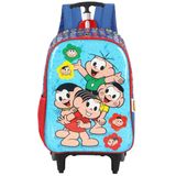 Mochila Turma Da Monica Rodinhas Escolar Infantil Is41321mn