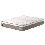 Colchão Casal King Molas Ensacadas Guarda Costas Alameda 193x203x30cm Marrom/branco Probel Marrom