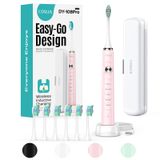 Escova De Dentes Elétrica Coslus Wireless Recarregável 5 Modos