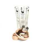 Coqueteleira De Vidro Com Tampa Inox Para Drinks 420Ml