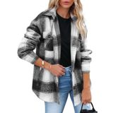 Casaco Feminino Shacket Beaully Xadrez De Flanela Com Botões