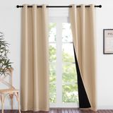 Cortina De Sala De Estar Nicetown Completamente Sombreada W94 X L203cm