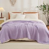 Cobertor Emme Cotton King Size 108x90cm, Leve, Lavanda