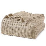 Cobertor Phf 100% Algodão Waffle Weave King Size Simply Taupe