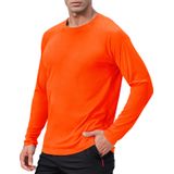 Camiseta Masculina De Manga Comprida Com Proteção Solar Noukow Upf 50+