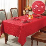 Toalha De Mesa Larponder Christmas Jacquard Holly 52x70cm Vermelha