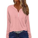 Camisa De Manga Comprida Cotecram 2024, Moda De Outono, Feminina, Rosa, Grande
