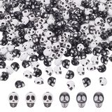 Acrílico Beads Arricraft Halloween Skull 200 Unidades 9,5 X 12,5 X 11 Mm