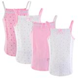Camisetas Regatas Anktry Soft Camisolas Para Meninas De 2 A 8 Anos, Pacote Com 4