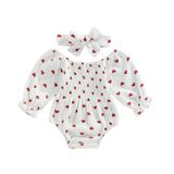 Conjunto De Roupas Farrubbyine8 Baby Girl Romper Dia Dos Namorados