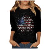 Roupas Femininas De 4 De Julho: Camisetas De Verão Com Bandeira Americana