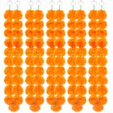 Marigold Garland Fovths 5 Pés Laranja Claro Pe Dia De Los Muertos