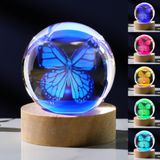 Presentes 3d Butterfly Crystal Ball 60mm Para Mulheres