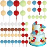 Decorações De Bolo Corner Lace Ball 52 Peças Para Festa De Aniversário