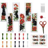 Kit De Marcadores De Ponto Cruz Freebloss Cat Para Adultos