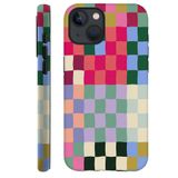 Capa De Telefone Size Compatível Com Iphone 13 Colorful Checkerboard