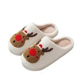 Chinelos De Natal V Opxin Para Mulheres E Homens Santa Reindeer Gnome
