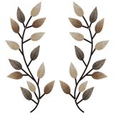 Decoração De Parede Zhengmy Metal Tree Leaf Vine Olive Branch X2