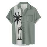 Camisa Hlcfaci Hawaiian Casual Bowling De Manga Curta 2x Masculina