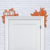 Decoração De Moldura De Porta Wonderjune Pumpkin Thanksgiving 2 Peças