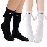 Meias Dazhshun Funny Cute Holding Hand, Magnéticas, 2 Pares