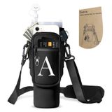 Bolsa De Garrafa De Água Dabria Initial A-z Para Copo Stanley De 1,2 L