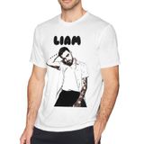 Camiseta Miasifan Liam Musics Payne Branca De Algodão 4g