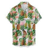 Camisa Hlcfaci Hawaiian Casual Bowling De Manga Curta Masculina 5x