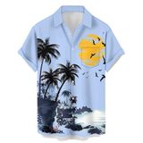 Camisa Hlcfaci Funny Hawaiian 2024 Com Estampa De Papagaio Masculina 5gg