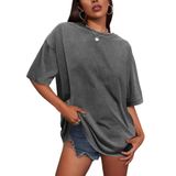Camiseta Grande Shingokensou Vintage Baggy Grunge Para Mulheres