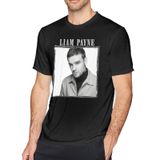 Camiseta Miasifan Liam Musics Payne Para Jovens E Adultos Preta 4gg