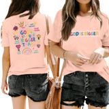 Camiseta Jinluth Christian Para Mulheres Faith Jesus God Peach