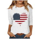 Blusas Femininas De Verão Cotecram, 4 De Julho, Plus Size, Brancas, 4g