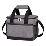 Bolsa Térmica Iknoe Large, Lancheira Isolada De 8,5 L, Cinza, 15 Latas