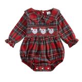 Roupa De Natal Adobabirl Baby Girl Santa Claus Romper 12-18m
