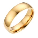 Anel De Aço Inoxidável Jajafook Liso De 4 Mm De Largura Para Homens E Mulheres